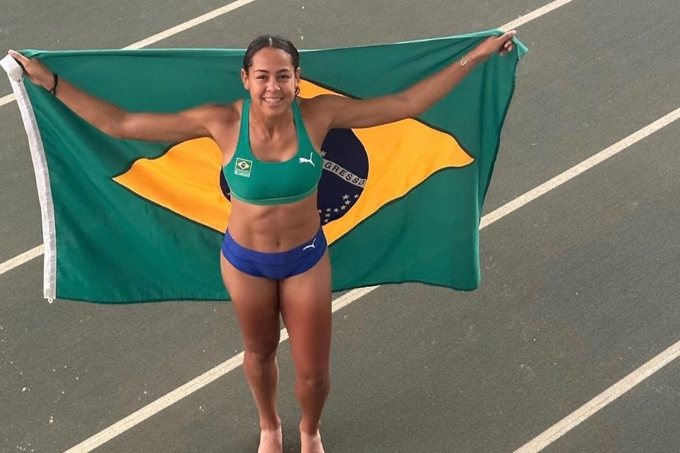 Atleta mato-grossense do conquista medalha de ouro no salto em distncia no Campeonato Sul-Americano Indoor