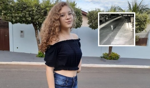 Vdeo mostra adolescente de 13 anos caminhando na rua antes de ser morta