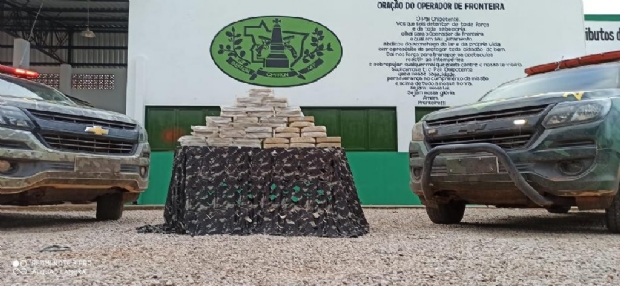 Gefron apreende 42 kg de pasta base na fronteira com a Bolvia