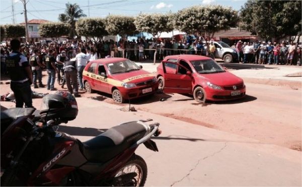 Trs bandidos so mortos pela polcia ao tentar assaltar banco em Mato Grosso;  fotos
