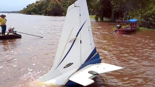Aeronave com morador de Mato Grosso faz pouso forado em rio no Par
