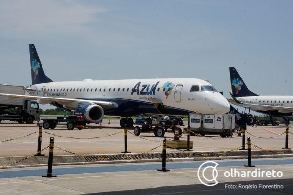 Por falta de combustvel, Azul cancela mais dois voos com destino a Cuiab