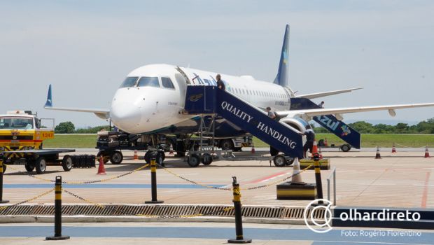 Em Cuiab, Azul reduz frequncias para Campo Grande e Barra do Garas; aeronave maior atender Sorriso