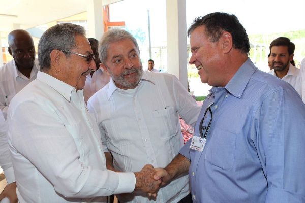 Lula da Silva e Blairo Maggi conversaram sobre energia e agricultura com o presidente Ral Casto
