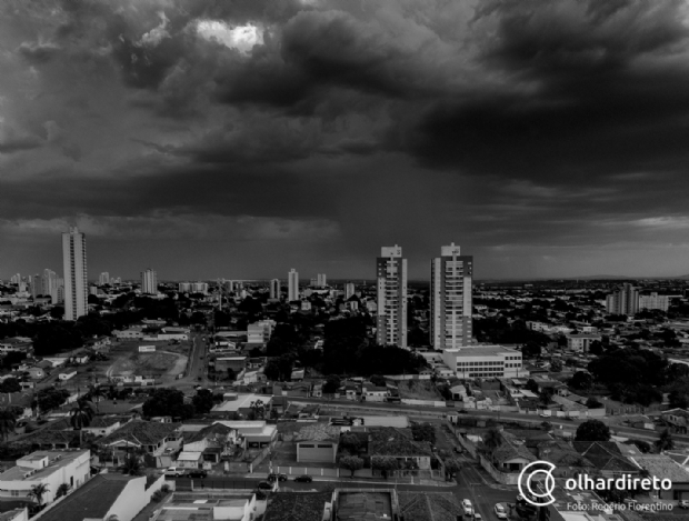 Cuiab e outras 80 cidades de MT tem alerta de tempestade e vendaval;  veja lista 