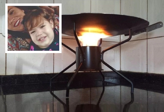Morre criana com 1 ano de idade que teve 90% do corpo queimado em exploso de churrasqueira