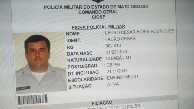 Cabo da Polcia Militar  assassinado a facadas em Cuiab enquanto trabalhava como motorista de aplicativo
