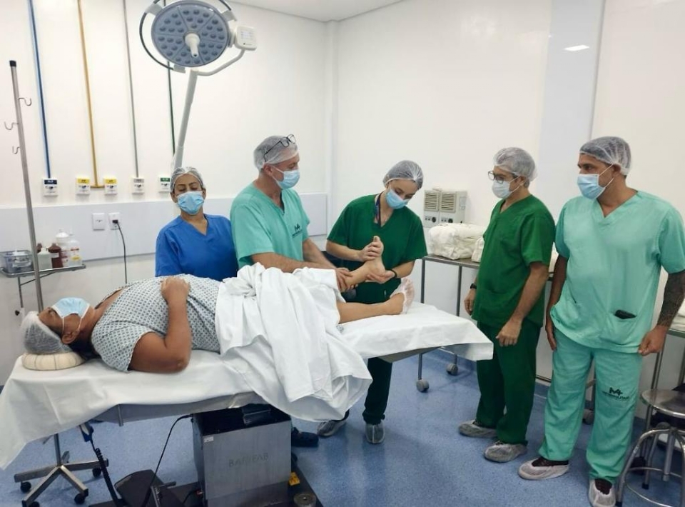 Santa Casa e Metropolitano realizam mutiro de cirurgias ortopdicas para correo de p torto