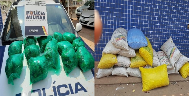 Boliviana  presa em Mato Grosso por transportar 13 sacos de folhas de coca