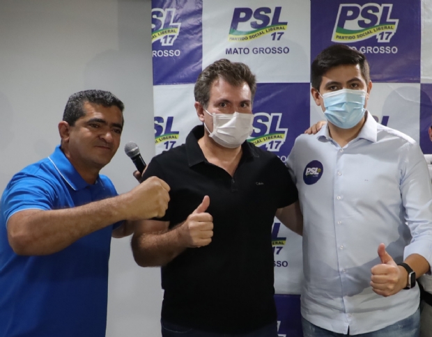 PSL lana Acio como candidato a prefeito de Cuiab e nome do partido de Mouro para vice