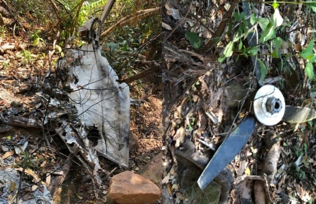 Destroos de avio so encontrados em mata de Mato Grosso