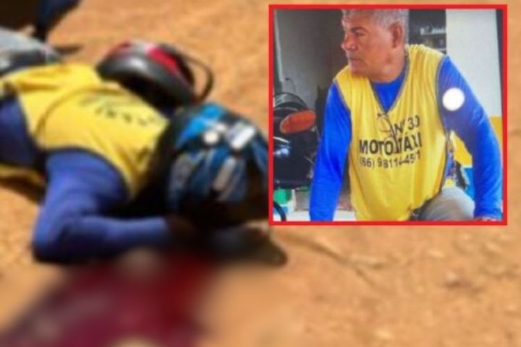 Mototaxista  morto com tiro na regio da cabea enquanto pilotava