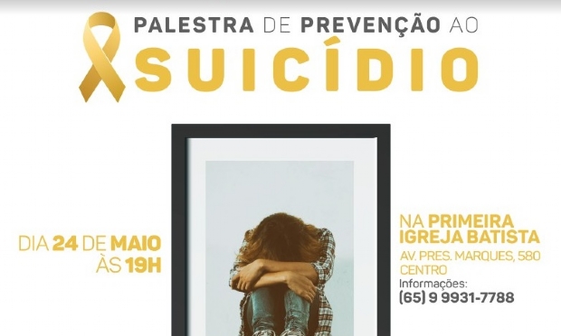 Igreja realiza palestra de preveno ao suicdio com especialistas nesta quinta-feira