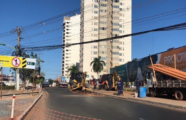 guas Cuiab inicia obras no bairro Alvorada e na Avenida Beira Rio
