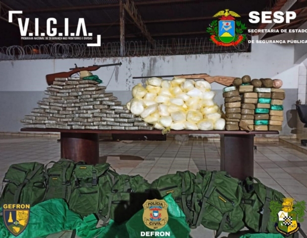 Gefron prende quatro pessoas em fazenda na fronteira com mais de 160 kg de drogas