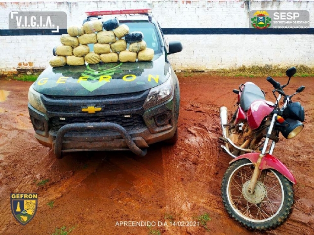 Polcia intercepta dupla transportando 19 kg de drogas da Bolvia para o Brasil