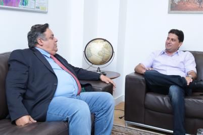 Em reunio com prefeito, Gilmar Fabris recebe demandas de Santo Antnio do Leverger