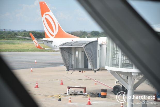 Aeronave da Gol sofre pane e faz pouso de emergncia no aeroporto de Cuiab