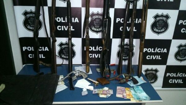 As duas armas da cadeia estavam no assentamento em Baliza-GO