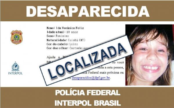 Aps dois anos desaparecida em Cuiab, menina  localizada no interior da Itlia