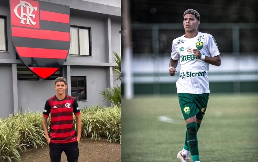 Cuiabano cria do Dom Bosco  contratado pelo Flamengo e j se apresenta no Ninho do Urubu