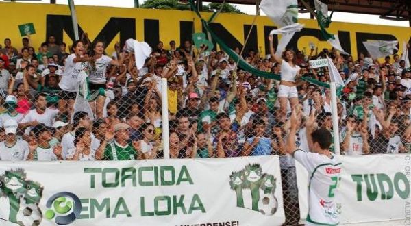 Torcida do Luverdense comemora acesso  lista dos 40 melhores times de futebol do pas