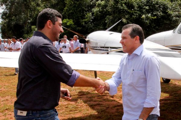 Marcos S Fernandes, prefeito de Santa Cruz do Xingu, mostrou ser um entusiasta da candidatura de Silval ao Seando