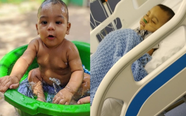 Com sndrome de Guillain-Barr, beb de 7 meses aguarda medicao de alto custo para sobreviver
