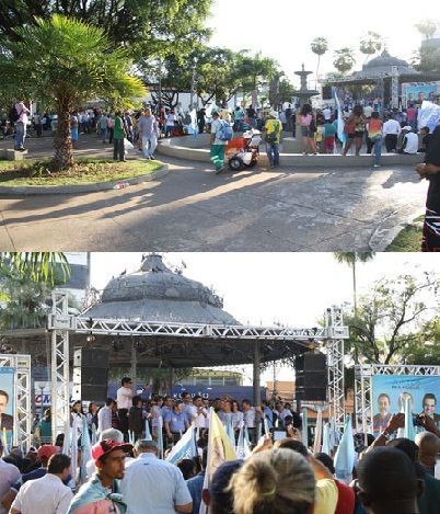 Maior evento poltico em Cuiab at agora, comcio de Acio Neves no enche Praa Ipiranga