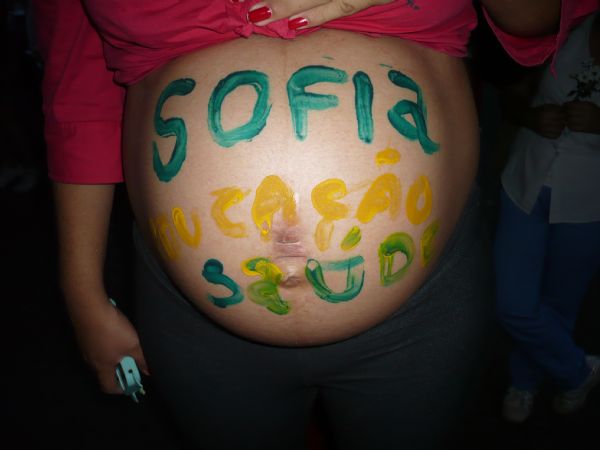 H duas semanas do nascimento, Sofia participar de manifesto que poder mudar o pas