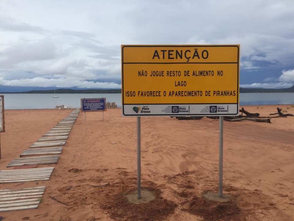 Governo d orientaes  populao sobre como evitar ataques de piranhas no Lago do Manso
