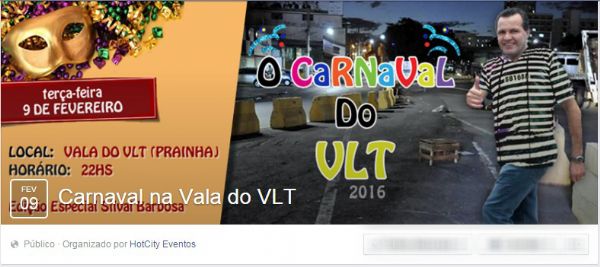 Internautas planejam festa de carnaval na vala do VLT em 
