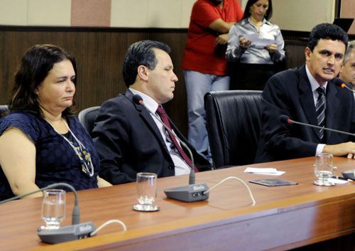 Secretria Rosa Neide com governador Silval Barbosa e Sguas Moraes