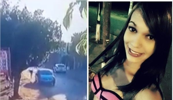 Natlia Pimentel, 22 anos, foi atropelada e acabou morrendo.