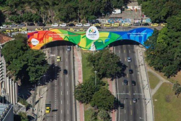 Tnel Novo inaugura decorao olmpica do Rio de Janeiro