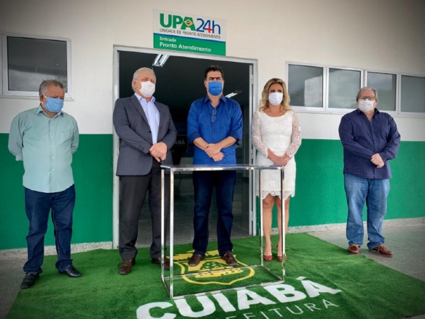 Sem aglomerao, prefeito inaugura UPA do Verdo e anuncia atendimento em 15 dias