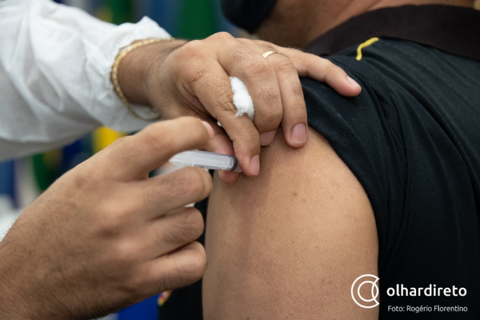 Cobertura vacinal atinge 11,28% da populao em Cuiab e 33,91% em Nossa Senhora do Livramento
