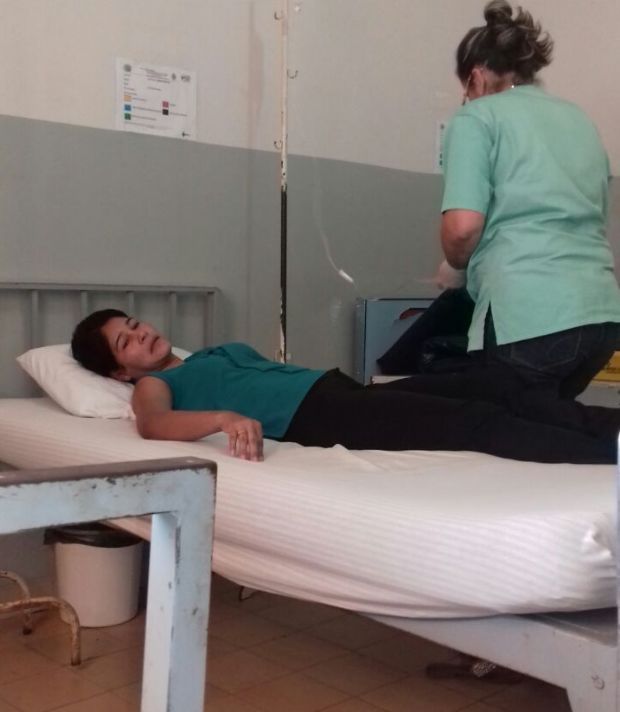 Maria Clia estava internada no Hospital Regional de Juscimeira e teve alta na ltima quarta-feira