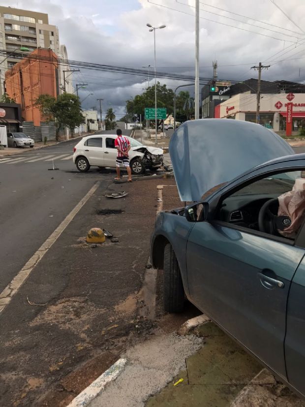 Idosa se fere em acidente entre Marechal Deodoro e Avenida Mato Grosso; veja fotos