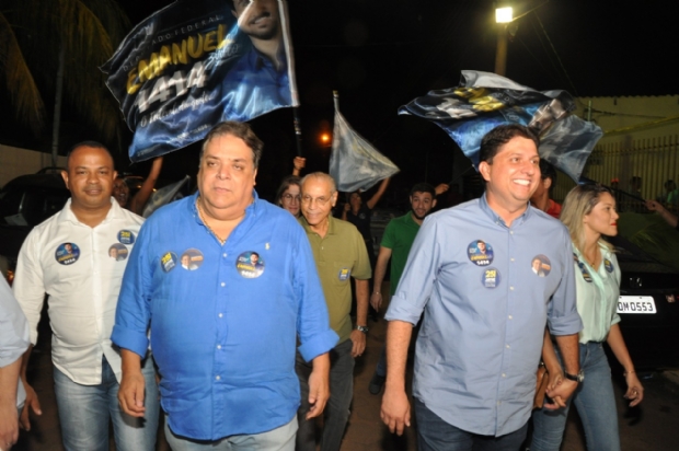 Prefeito de Santo Antnio de Leverger e Julio Campos pedem votos para Gilmar Fabris