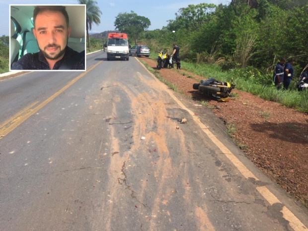 Empresrio morre na Estrada de Chapada aps coliso de moto esportiva e Pajero