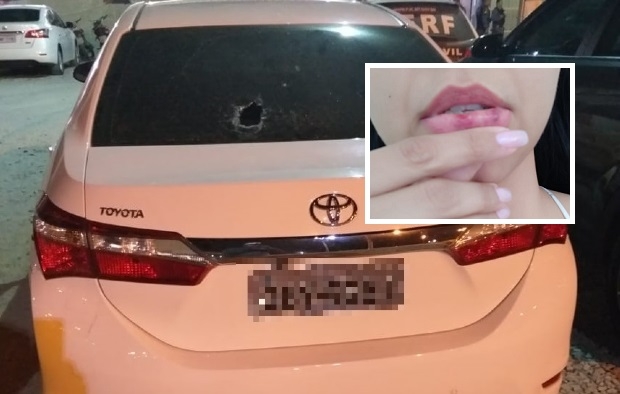 Agente penitenciria acusada de fugir de abordagem afirma que foi agredida por PM com soco na boca
