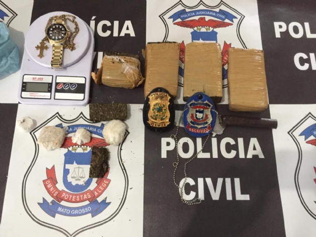 Polcia Civil apreende 1,5 kg de droga e prende homem em flagrante
