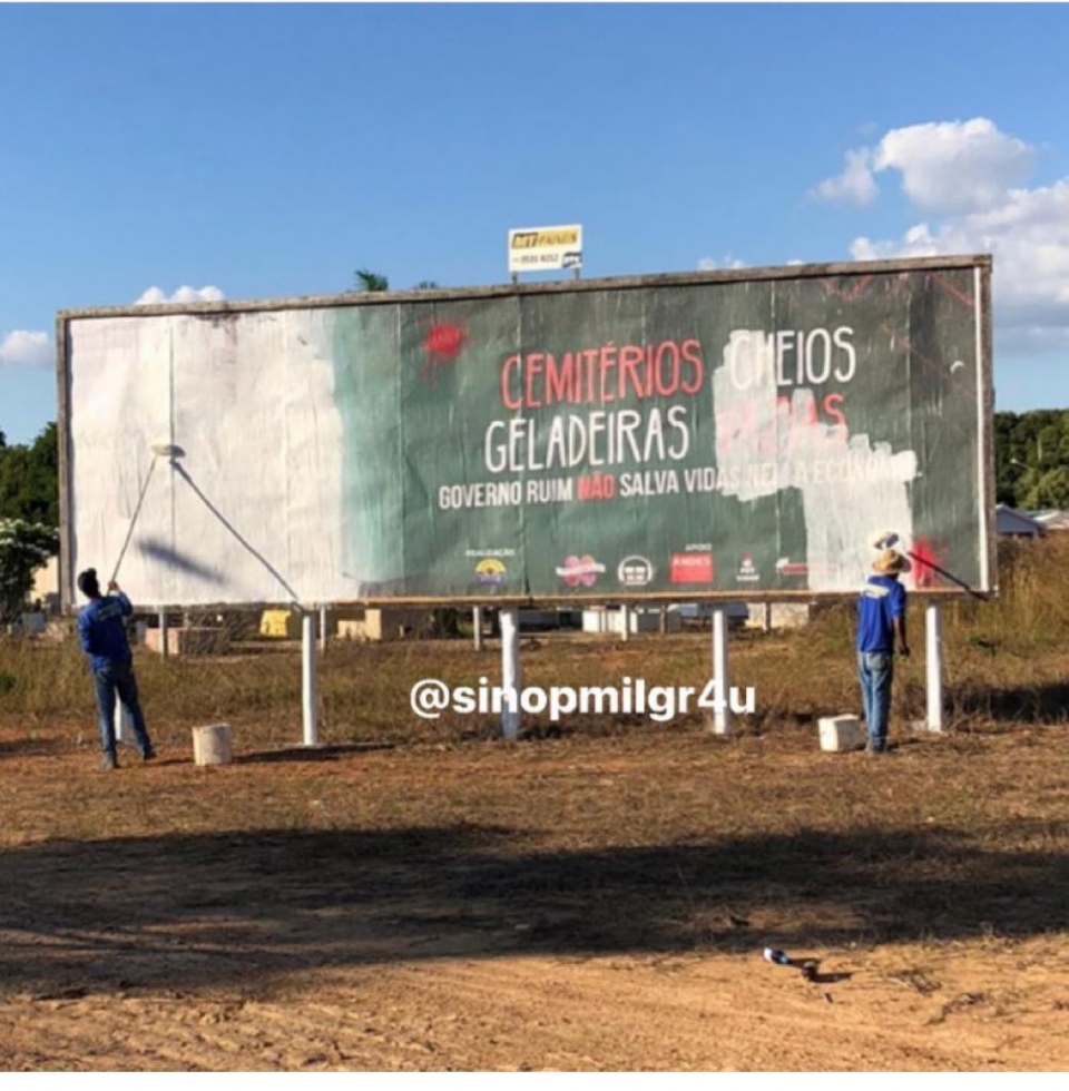 Empresrios ameaam empresa que colocou outdoors contra Bolsonaro em Mato Grosso