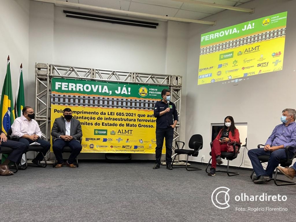 Emanuel lança manifesto de apoio a ferrovia estadual em Mato Grosso