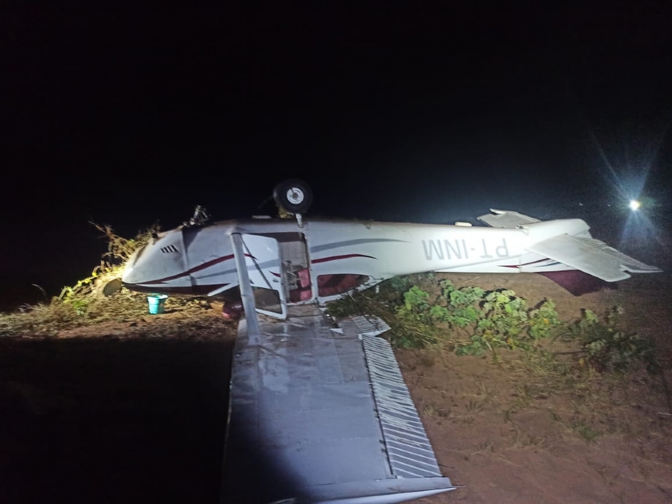 Copiloto de aeronave que caiu em MT  preso e confessa que receberia R$ 50 mil para transportar 300 kg de cocana