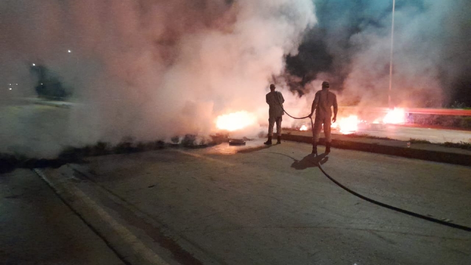 Polcia Federal investiga manifestantes que queimaram ponte na BR-163; veja vdeo