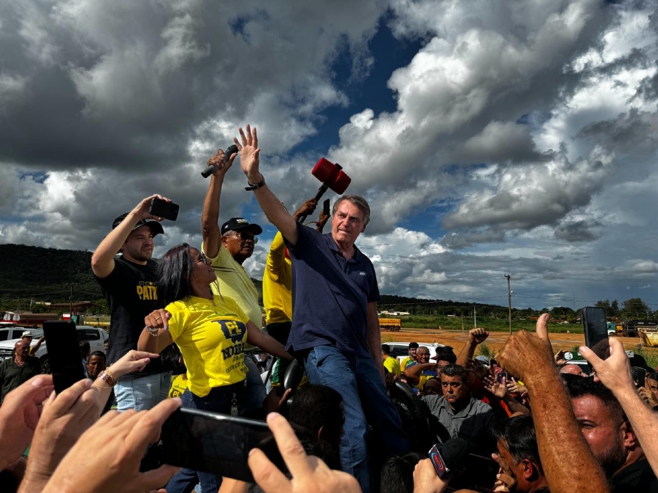 Em Sinop, Bolsonaro deve realizar ato em praa pblica antes de visitar feira do agronegcio