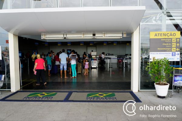 Mau tempo obriga companhias a cancelar cinco voos no aeroporto de Cuiab