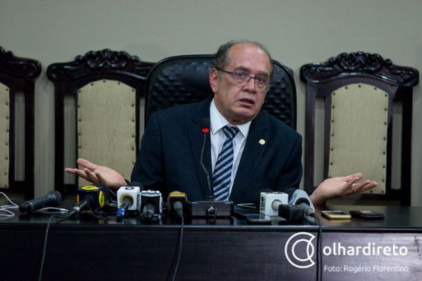 Em Cuiab, o ministro Gilmar Mendes comentou anulao do impeachment de Dilma minutos aps anncio oficial da Cmara